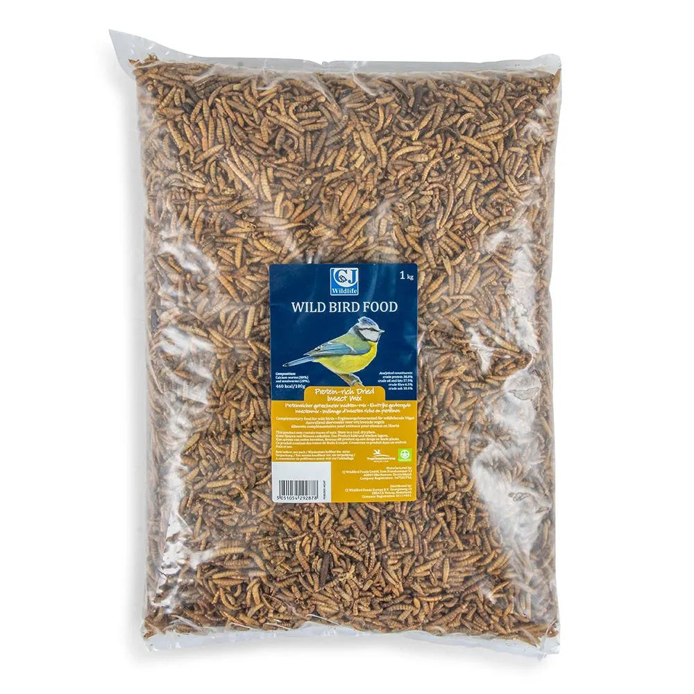 Calciumlarver & Torkade Mjölmaskar 1 kg