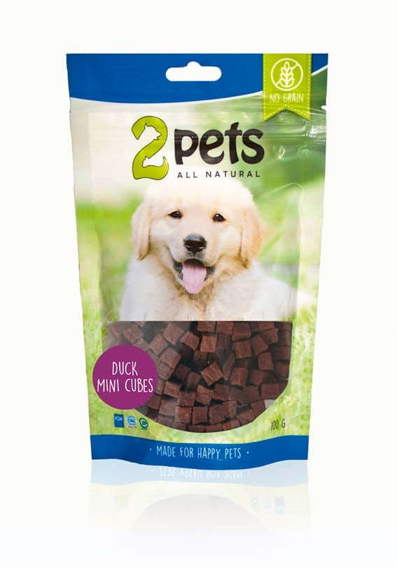 2pets Dogsnack MiniCubes Rabbit 100 g