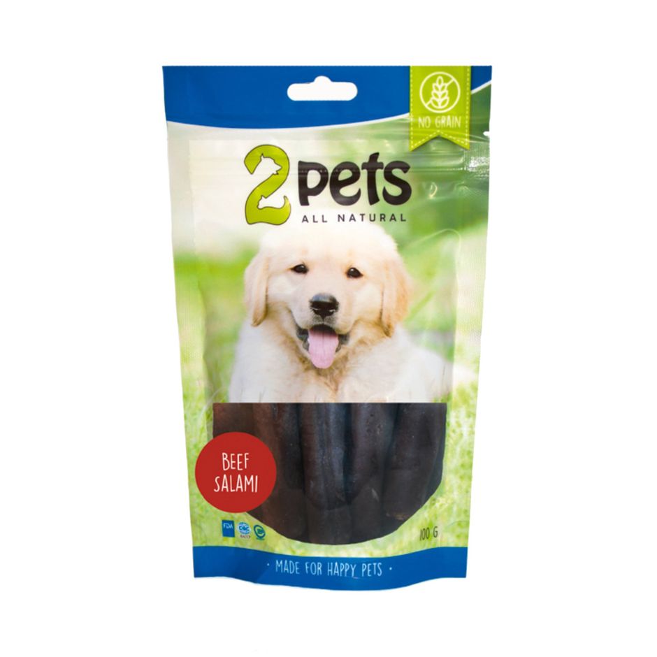 2pets Beef Salami Hundgodis 100g