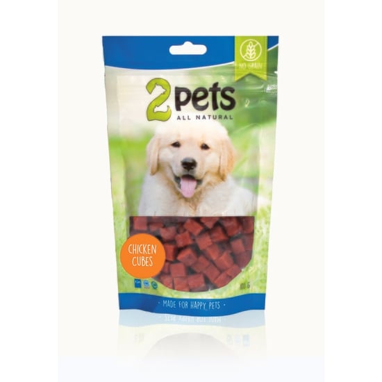 2pets Dogsnack Chicken Cubes 100 g