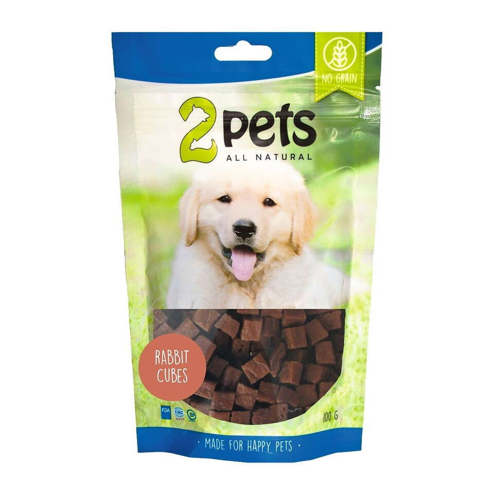 2Pets Rabbit Cubes Hundgodis 100g