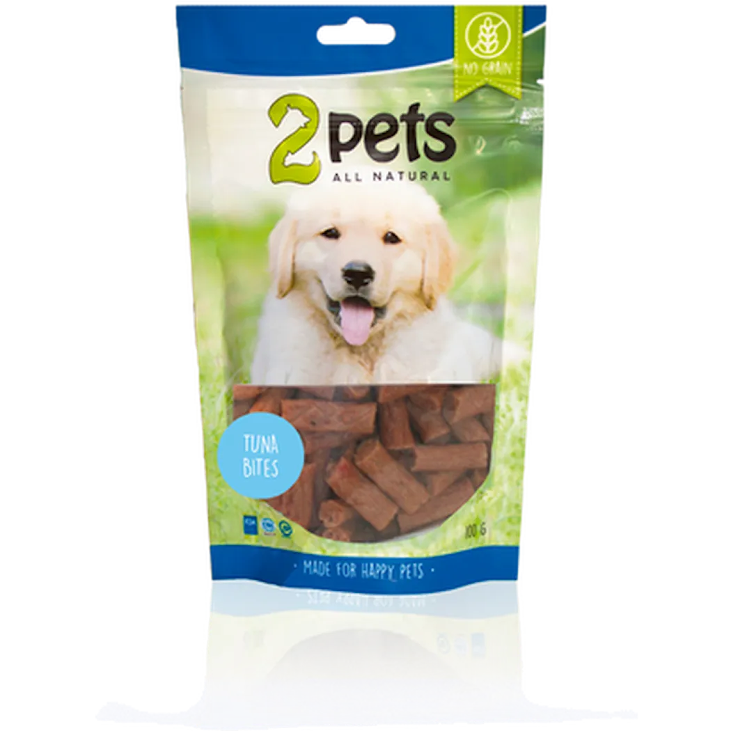 2 pets Dogsnack Tuna Bites - Dog Treat 100 g