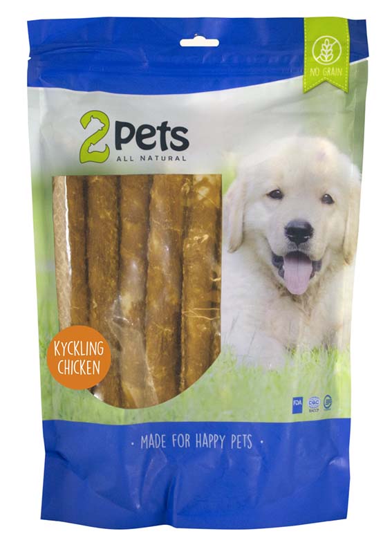 2Pets Tuggrulle Kycklingfilé XL 12-pack – 28 cm