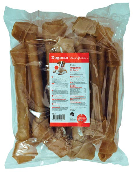 Dogman Rullad Tuggknut 10-pack – 30cm