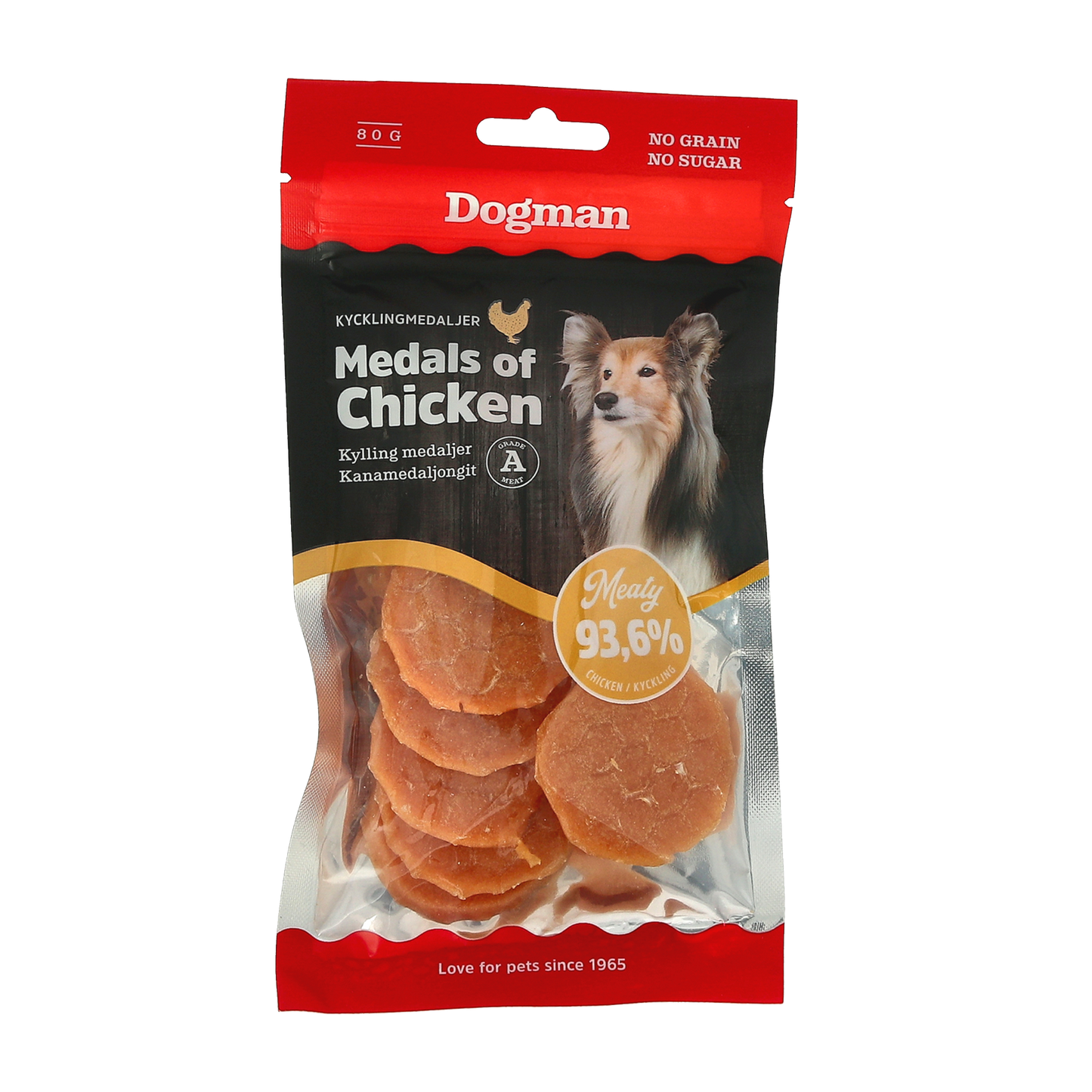 Dogman Meaty Kycklingmedaljer Hundgodis