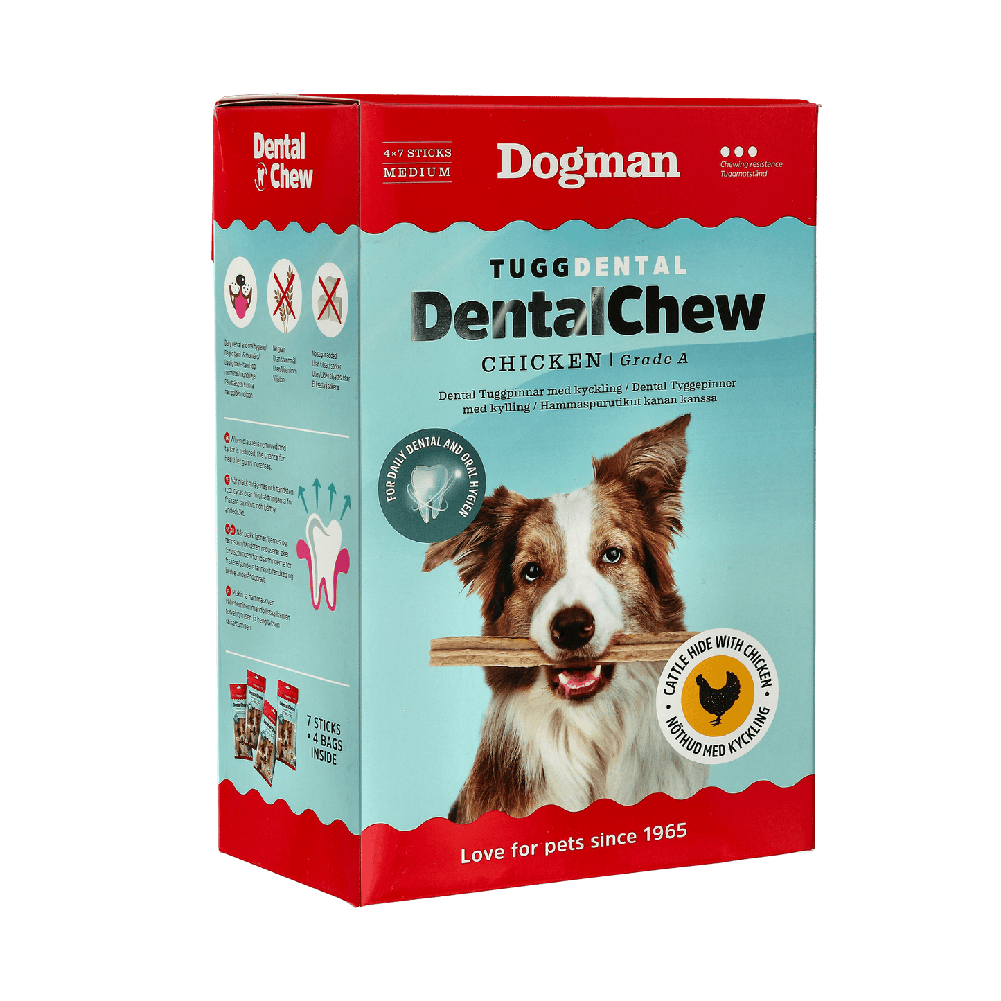 Dogman Tugg Dental med Kyckling 28p 17,5cm
