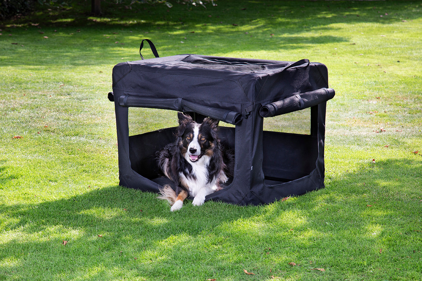 Dogman Pet Canvas Crate Milou Black 60x42x42cm