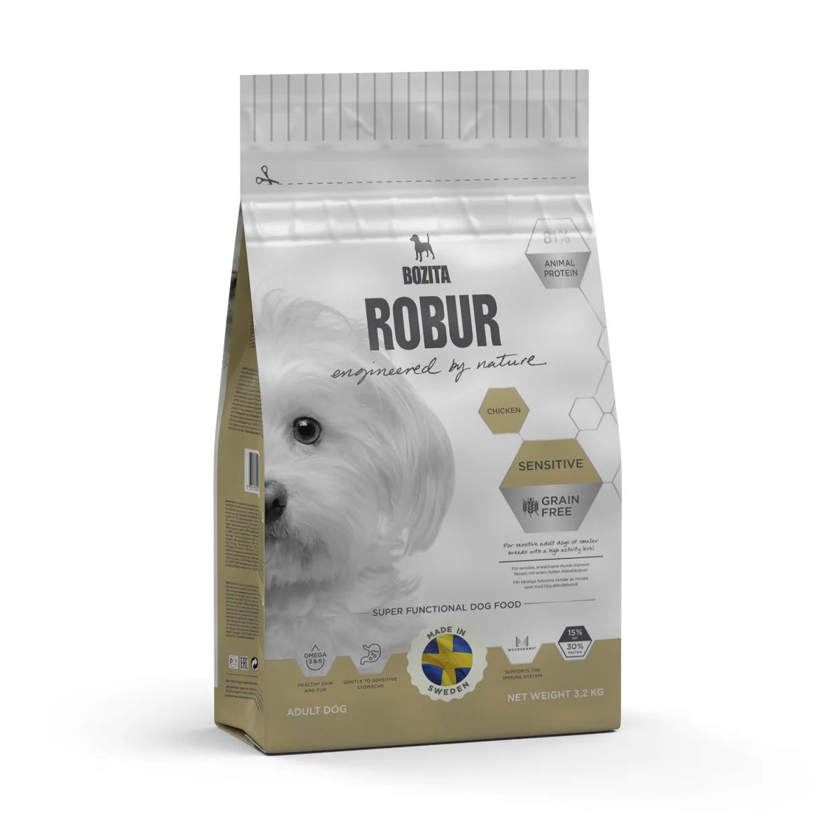 Bozita Robur Sensitive Grain Free Kyckling 3,2 kg