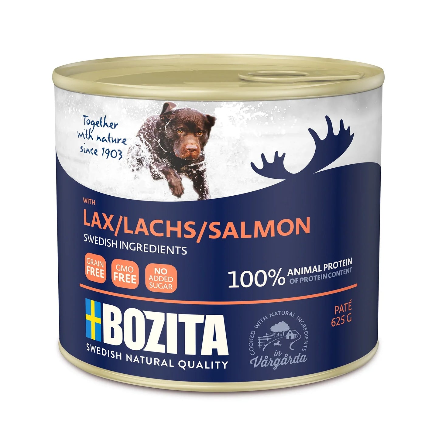 Bozita Paté Lax 625g – Spannmålsfri Hundmat