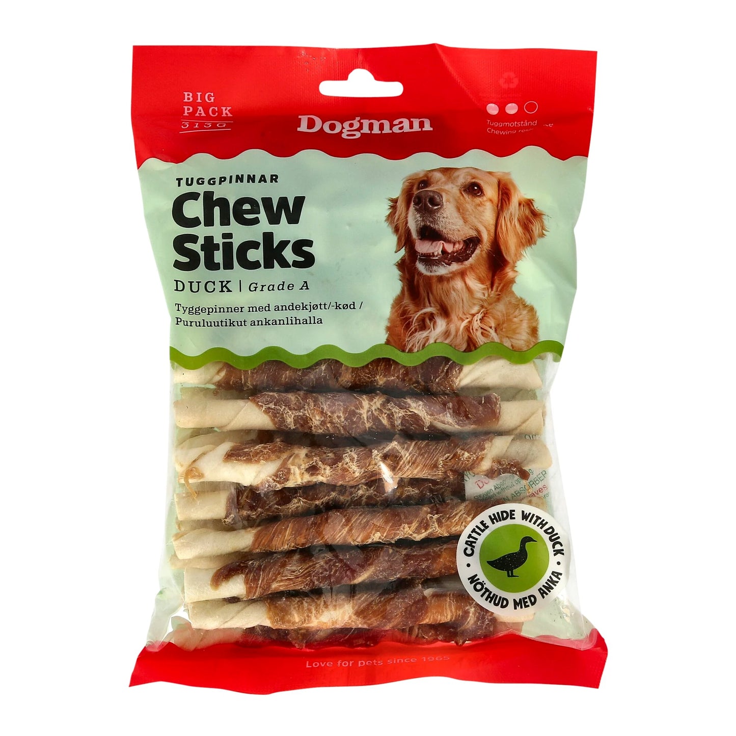 Dogman Tuggpinnar med Anka 10-pack