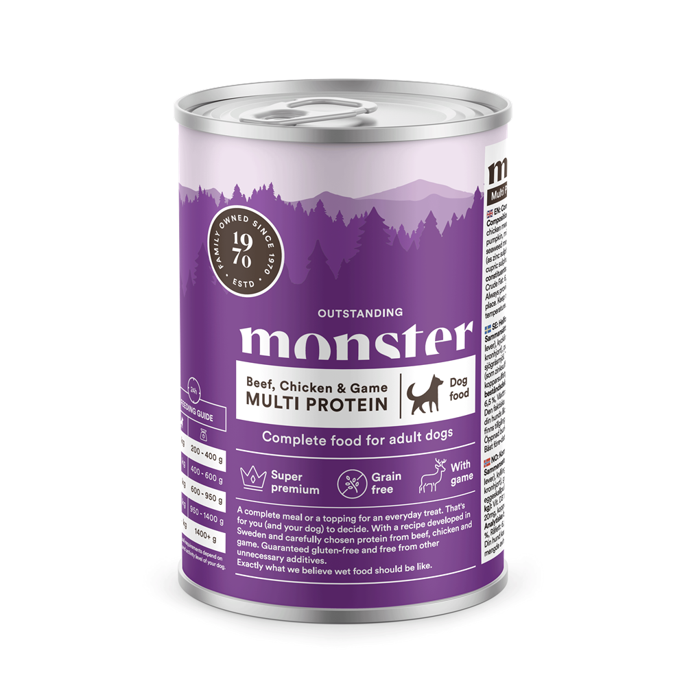 Monster Pet Food Dog Multi Beef/Chicken/Game Burk