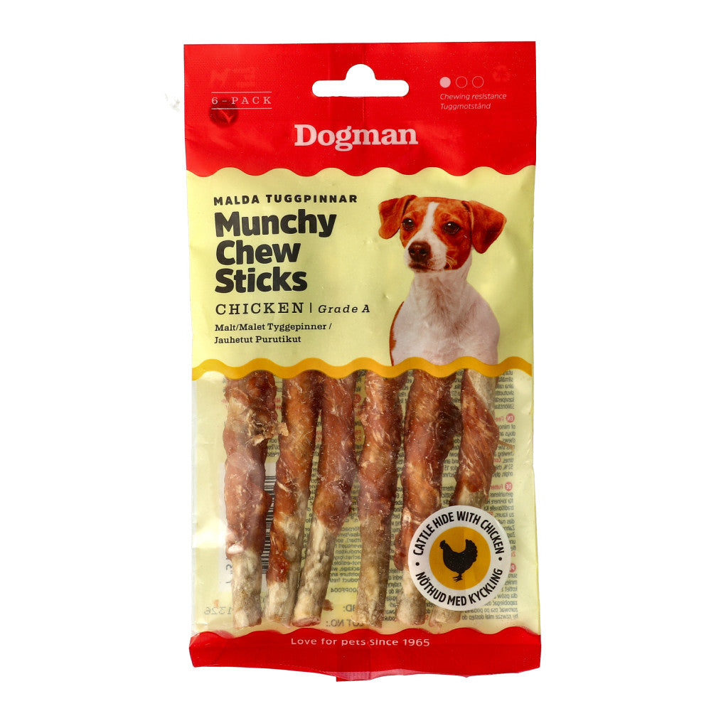 Dogman Tuggpinnar med Kyckling 6-pack 12,5cm