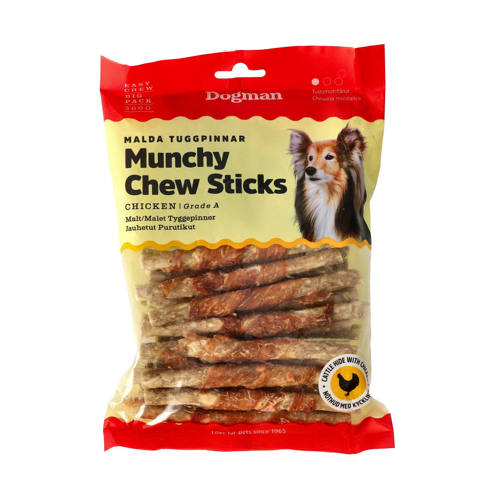 Dogman Munchy Chew Sticks Kyckling 360g