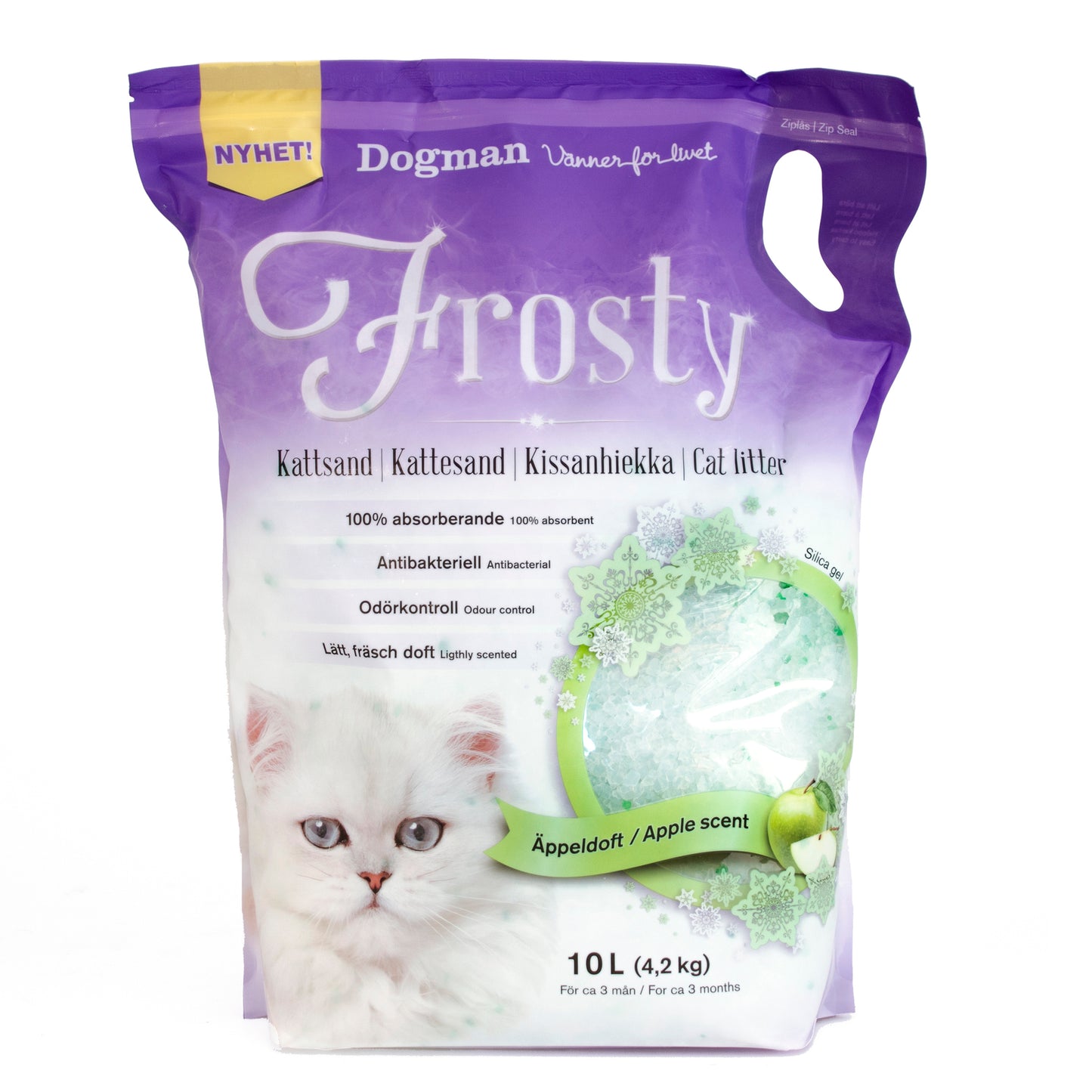 Dogman Frosty Kattsand Äpple 10L