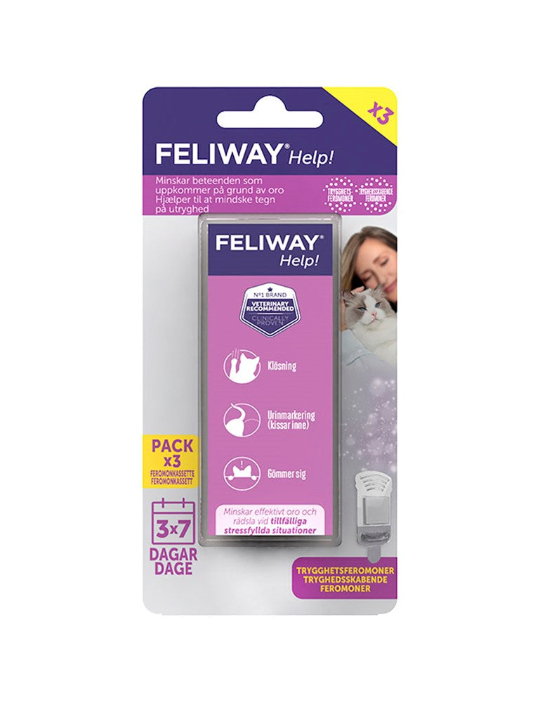 Trygghetsdoft Katt Feliway Help Refill 3x7 dagar