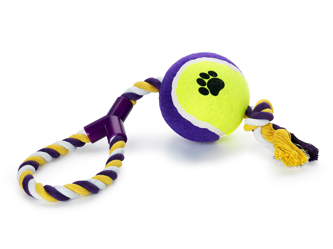 Dogman Leksak Rep med Boll Lila