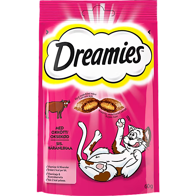 Dreamies Kattgodis Oxkött 60 gr