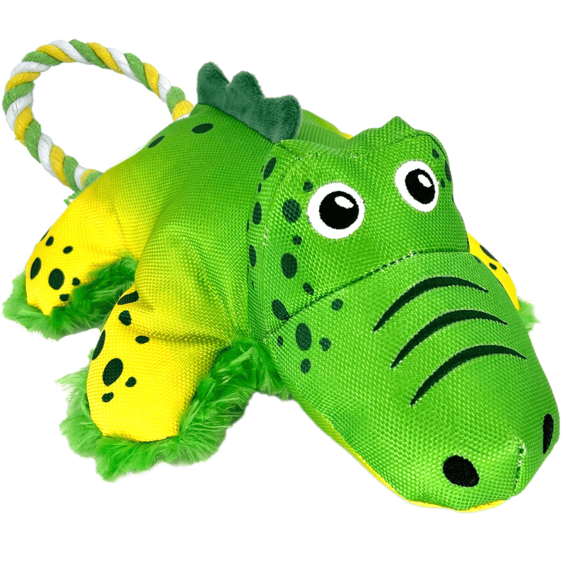 KONG Cozie Tuggz Alligator Hundleksak