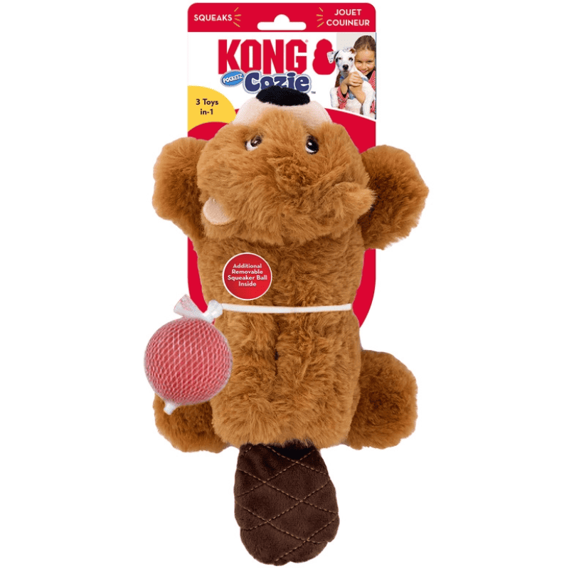 KONG Cozie Pocketz Bäver Leksak