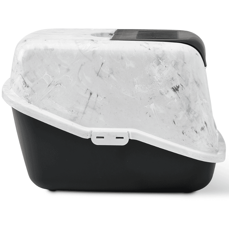 Kattlåda Nestor marble med tak