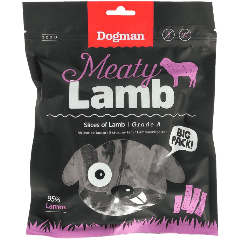 Meaty Skivor av Lamm Hundgodis 100g