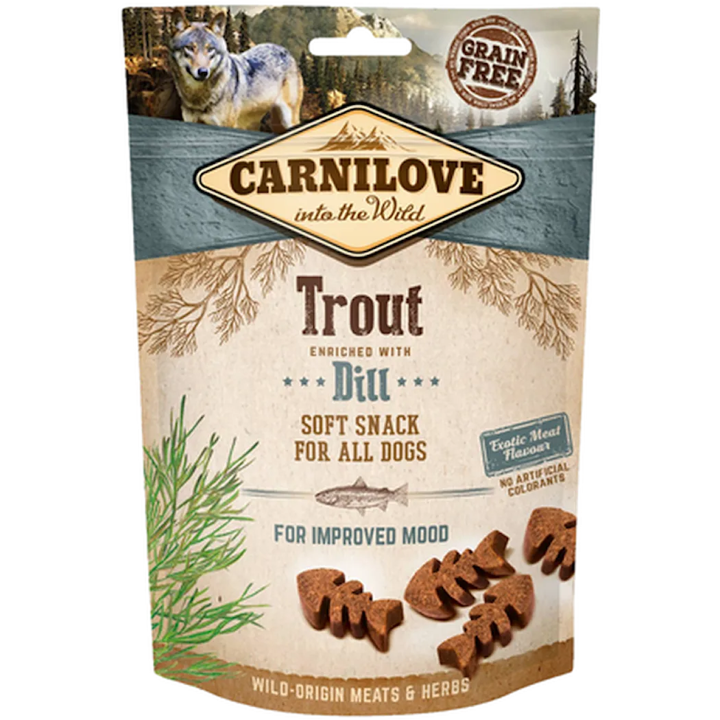 Carnilove Dog Semi Moist Snack Trout & Dill 200 g