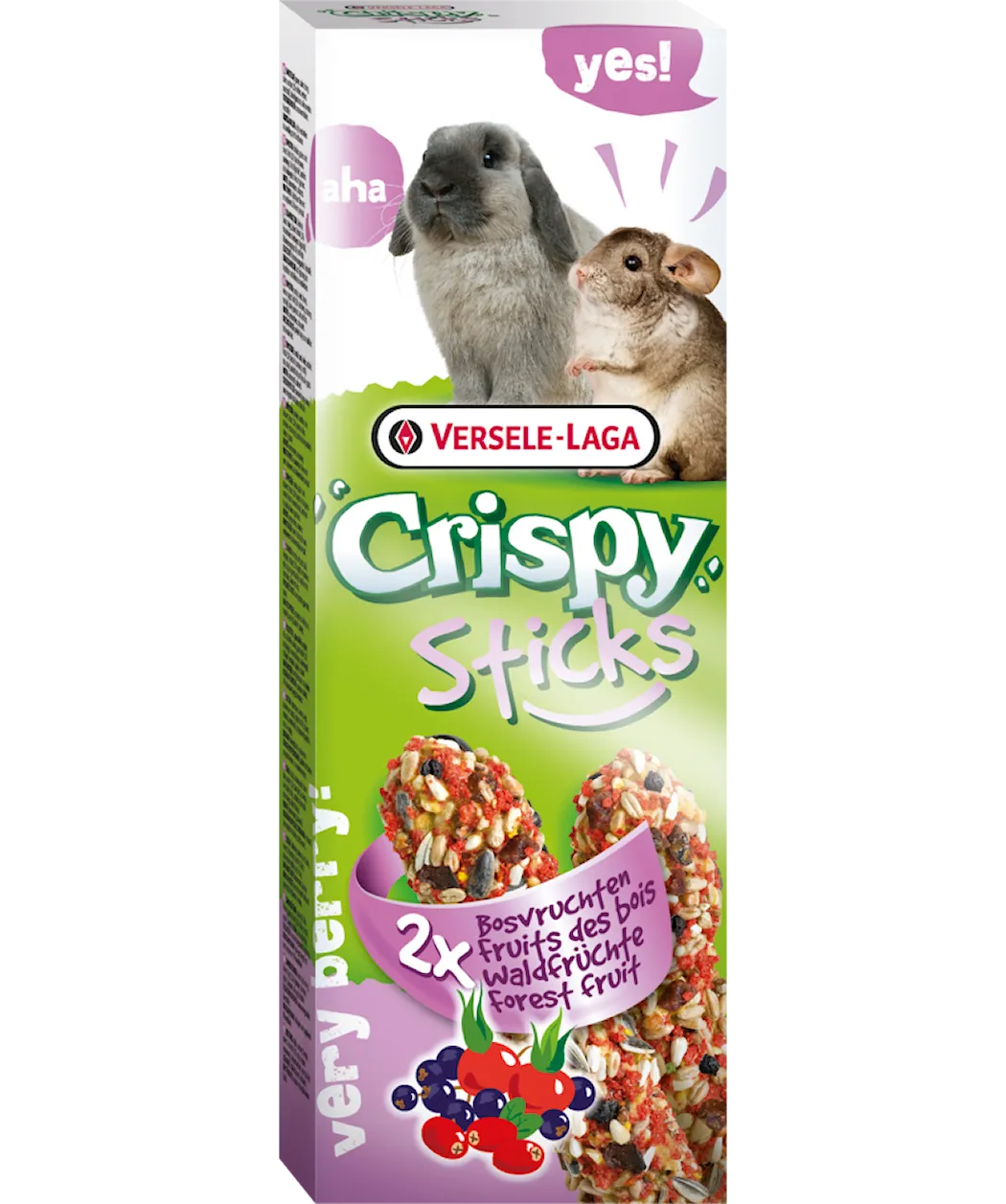 Versele-Laga CrispySticks Rabbits-Chinchillas Forest Fruit 2-pack