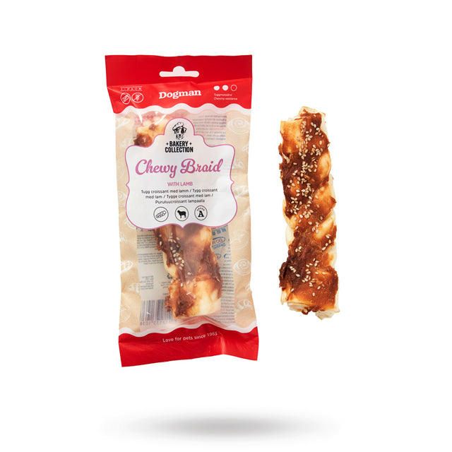 Dogman Bakery Collection Tuggfläta med Lamm 15 cm