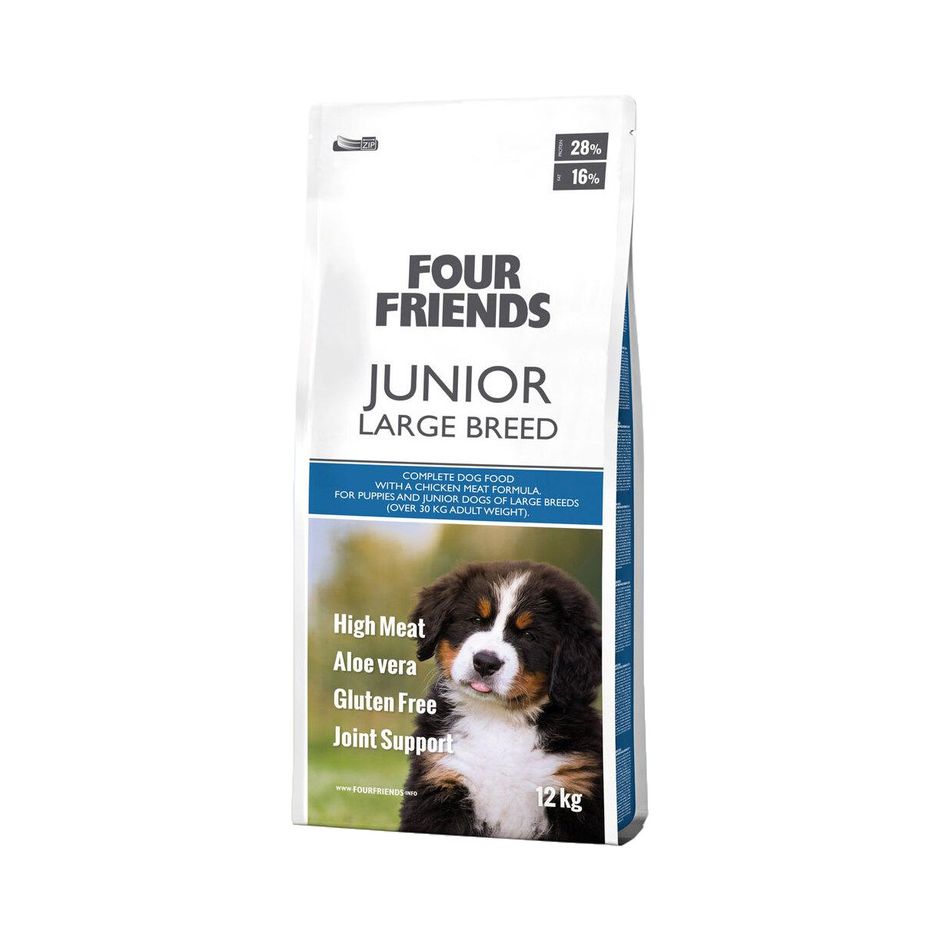 FourFriends Junior Large Breed – Torrfoder 12 kg