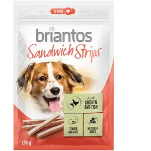 Briantos Sandwich Strips för hundar - 100g