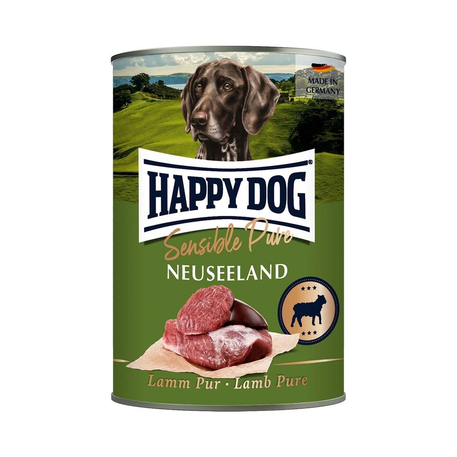 Happy Dog Pure Neuseeland Lamm 400 g – Monoprotein Våtfoder