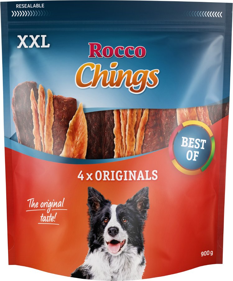 Rocco Chings Originals XXL hundgodis blandade smaker 900g