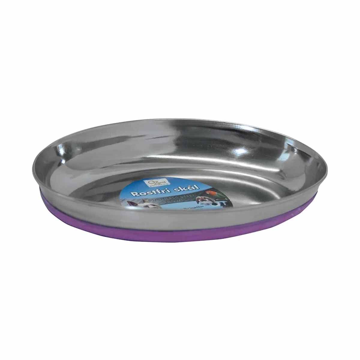 Ozami Kattskål - Rostfri - Oval - Rosa - 250 ml