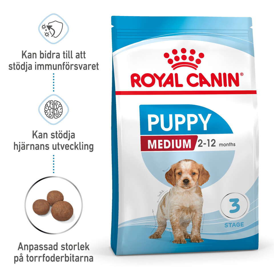 Royal Canin Medium Puppy Torrfoder för hundvalp 15 kg