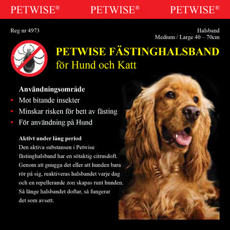 Petwise Fästinghalsband för Hund Medium/Large
