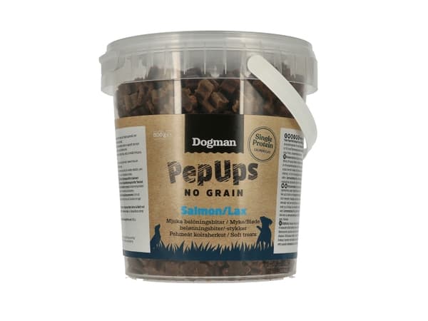 Dogman Pep Ups No Grain Lax Hundgodis 500g