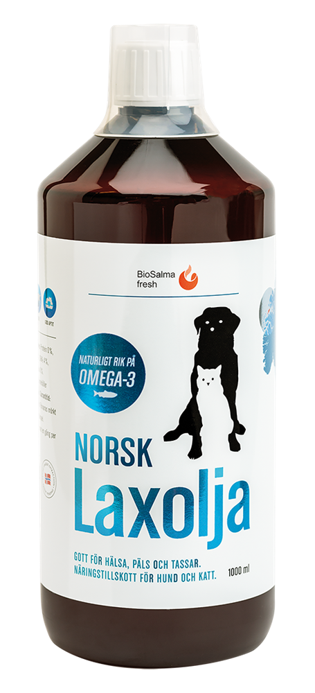 Norsk Laxolja för hund & katt Biosalma 1000 ml