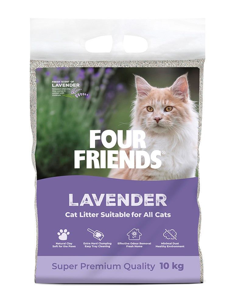 FourFriends Kattsand FourFriends Cat Litter Lavender 10 kg