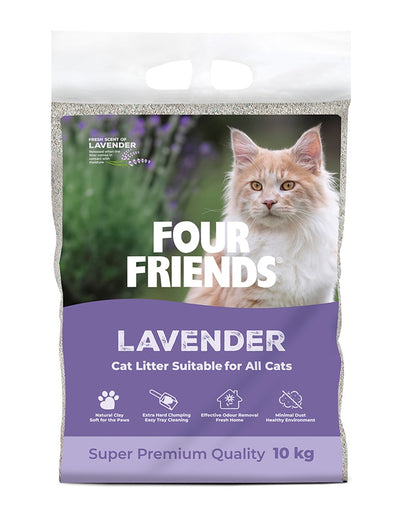FourFriends Kattsand FourFriends Cat Litter Lavender 10 kg