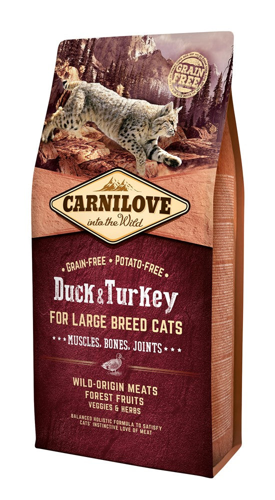 Carnilove Duck & Turkey Large Breed Adult Cat 6 kg