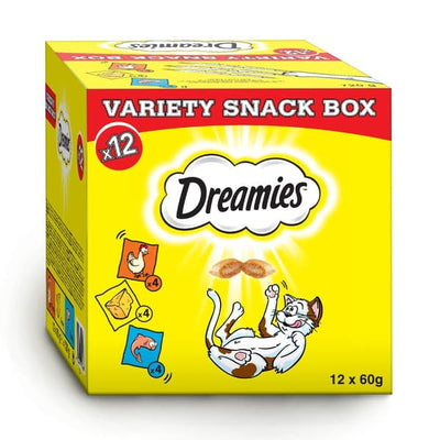 Dreamies Kattgodis Mix, 60 g x 12 stycken