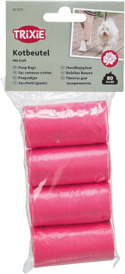 Trixie Bajspåsar Rosendoft 4 rullar x 20 st