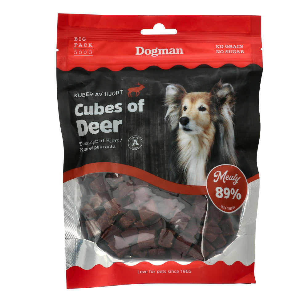 Dogman Cubes of Ostrich – Strutskuber för Hund