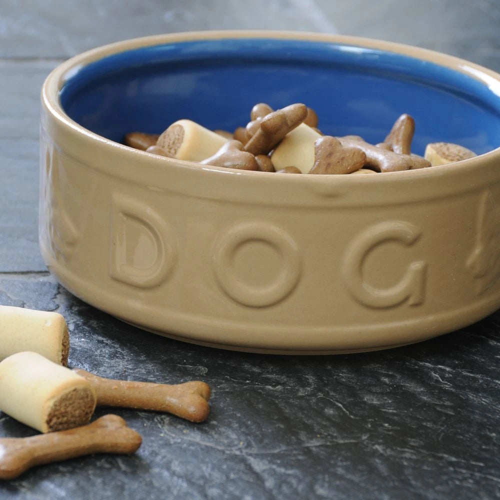 Hundskål PETWARE CANE 18 cm, kanel/blå, stengods, Mason Cash
