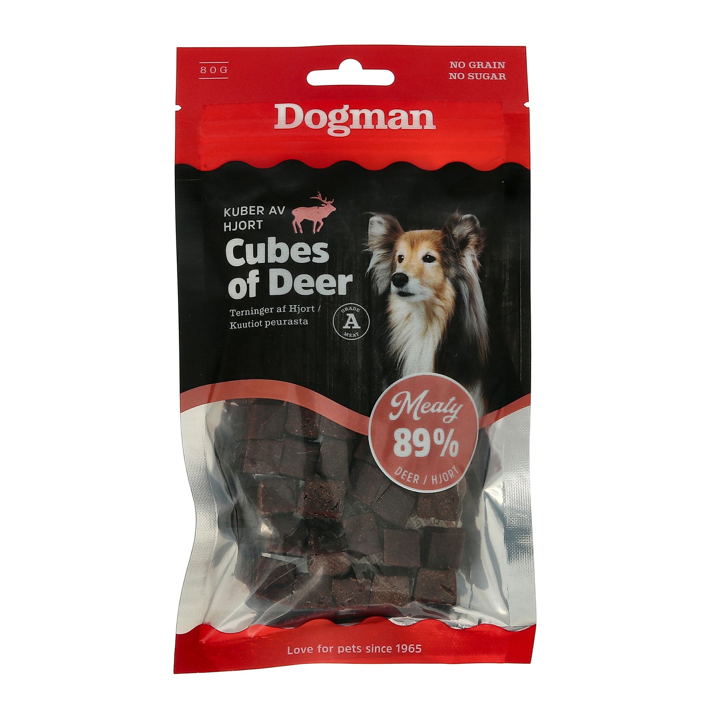 Dogman Meaty Kuber av Hjort Hundgodis