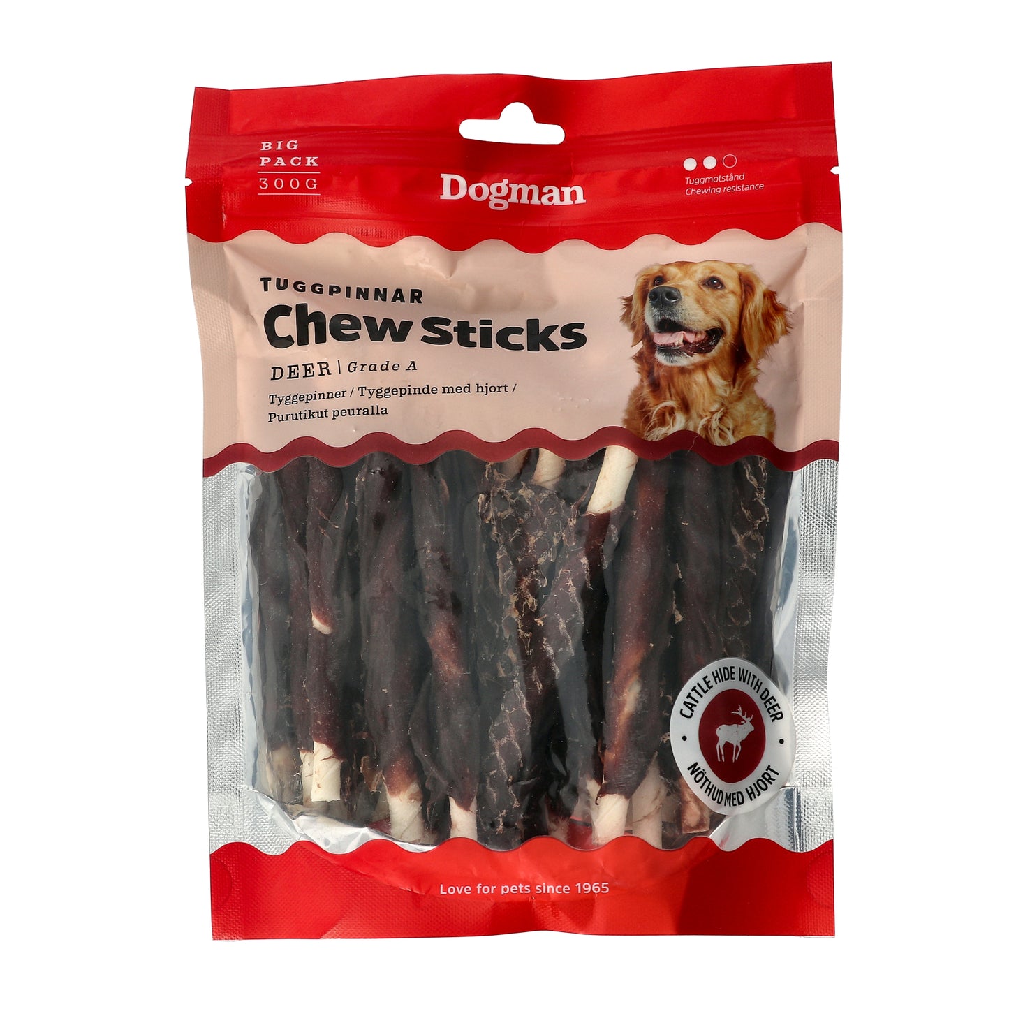 Dogman Tuggpinnar med Hjort 25p 12,5cm