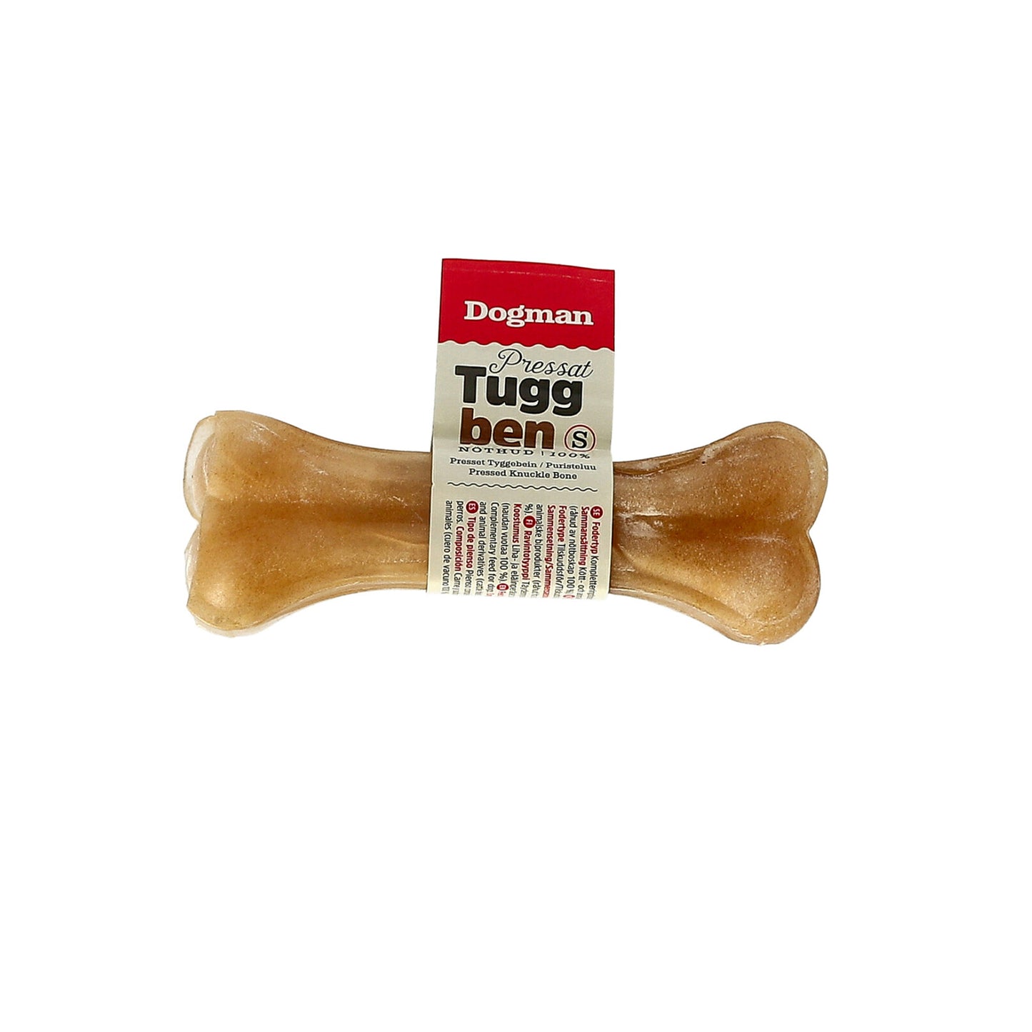 Dogman Tuggben Pressat Opackat Brun 13cm