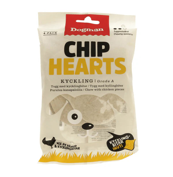 Dogman Dogman Tugg Hjärta med Kycklingbitar 4p 30g
