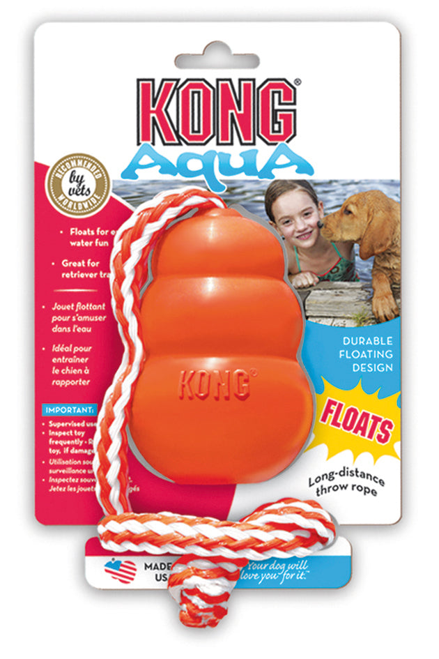 Kong Leksak Aqua med Rep Flytande Orange L