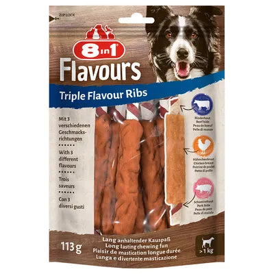 8in1 Triple Flavour Ribs tuggstänger 6st